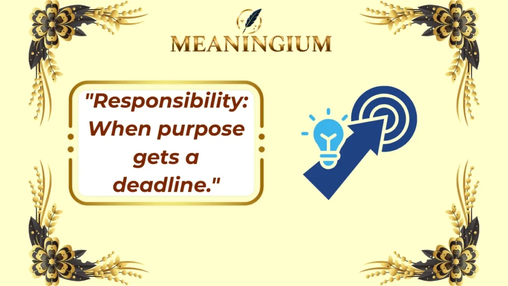 responsibility meaning